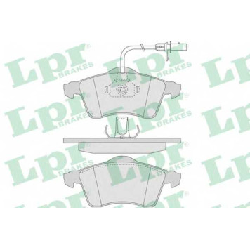 Колодки тормозные дисковые для VW TRANSPORTER(70XA, 70XB, 70XC, 70XD, 7DB, 7DK, 7DW) <b>LPR 05P787 / 21885</b>