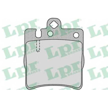 Колодки тормозные дисковые для MERCEDES C(CL203,S203,W203), CLC(CL203), CLK(A208,A209,C208,C209), E(S210,W210), SL(R230), SLK(R171) <b>LPR 05P957 / 21898</b>