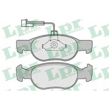 Колодки тормозные дисковые для FIAT BRAVA(182), BRAVO(182), MAREA(185) / LANCIA DEDRA(835), DELTA(836) <b>LPR 05P652 / 21930</b>