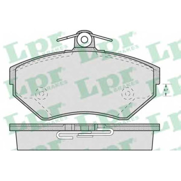 Колодки тормозные дисковые для AUDI A4(8D2,8D5,B5) / VW PASSAT(3B2,3B3,3B5,3B6) <b>LPR 05P719 / 21945</b>