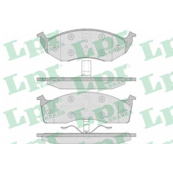 Колодки тормозные дисковые для CHRYSLER 300 M(LR), CONCORDE, NEON(PL), NEW YORKER, VISION, VOYAGER(GS,RG,RS) <b>LPR 05P629 / 23043</b>