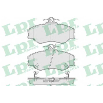 Колодки тормозные дисковые для HYUNDAI GRACE, H-1, H100(P), PORTER <b>LPR 05P1009 / 23083</b>