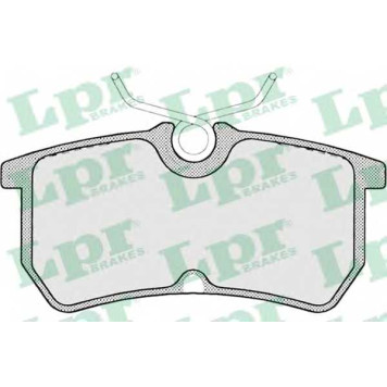 Колодки тормозные дисковые для FORD FIESTA(JD#,JH#), FOCUS(DAW,DBW,DFW,DNW) <b>LPR 05P697 / 23353</b>