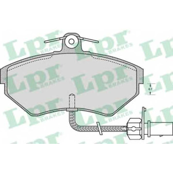 Колодки тормозные дисковые для AUDI A4(8D2, 8D5, 8E2, 8E5, 8EC, 8ED, 8H7, 8HE, B5, B6, B7) / VW PASSAT(3B2, 3B3, 3B5, 3B6) <b>LPR 05P979 / 23393</b>