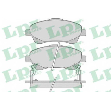 Колодки тормозные дисковые для TOYOTA AVENSIS(T25,T25#), COROLLA(E15#,R1#,ZER#,ZZE12#) <b>LPR 05P1114 / 23480</b>