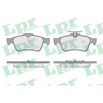 Колодки тормозные дисковые для PEUGEOT 508 <b>LPR 05P1637 / 25218</b>