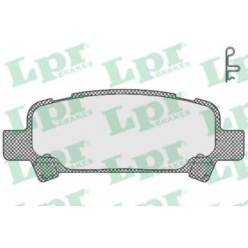 Колодки тормозные дисковые для SUBARU FORESTER(SF,SG), IMPREZA(GC,GD,GF,GG), LEGACY(B13#,BE,BH,BL,BP), OUTBACK(BE,BH,BL,BP) <b>LPR 05P838 / 23572</b>