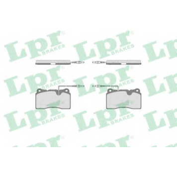 Колодки тормозные дисковые для CITROEN C8(EA#,EB#) / FIAT ULYSSE(179AX) / LANCIA PHEDRA(179) / PEUGEOT 607(9D,9U), 807(E) <b>LPR 05P863 / 23575</b>