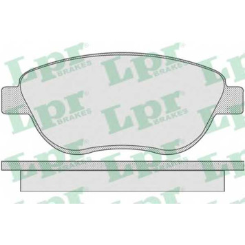 Колодки тормозные дисковые для CITROEN BERLINGO, C3, C4, XSARA / FIAT DOBLO / PEUGEOT 1007, 206, 207, 307, 4008, PARTNER <b>LPR 05P807 / 23600</b>