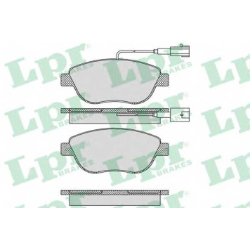 Колодки тормозные дисковые для FIAT DOBLO(152,263,263#), LINEA(323), MULTIPLA(186), PUNTO(199), STILO Multi(192), STILO(192) / LANCIA MUSA(350) <b>LPR 05P764 / 23708</b>