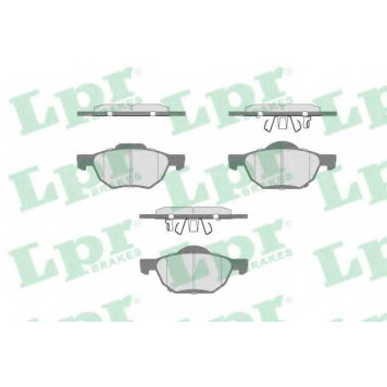 Колодки тормозные дисковые для HONDA ACCORD(CF,CL,CM) <b>LPR 05P1211 / 23719</b>