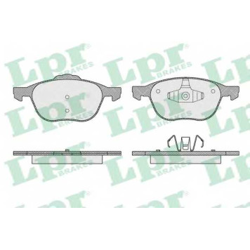 Колодки тормозные дисковые для FORD C-MAX(DXA/CB7,DXA/CEU), FOCUS, KUGA <b>LPR 05P1627 / 23723</b>