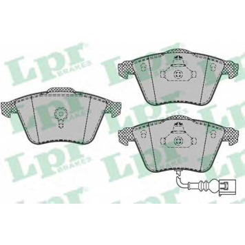 Колодки тормозные дисковые для AUDI A3(8P1,8PA), TT(8J3,8J9) / VW GOLF(5K1), SCIROCCO(137,138) <b>LPR 05P1384 / 23762</b>