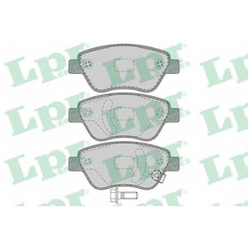 Колодки тормозные дисковые для FIAT DOBLO(119,223), PANDA(169) / OPEL ADAM, CORSA <b>LPR 05P1247 / 23982</b>