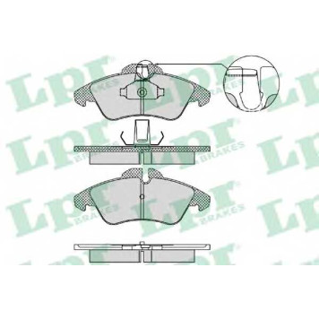 Колодки тормозные дисковые для MERCEDES SPRINTER(901,902,903,904) <b>LPR 05P1469 / 23990</b>