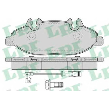 Колодки тормозные дисковые для MERCEDES VIANO(W639), VITO(W639) <b>LPR 05P1228 / 24007</b>