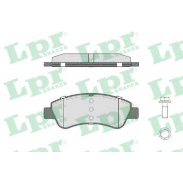 Колодки тормозные дисковые для CITROEN BERLINGO(B9,M#,MF), C2(JM#), C3(FC#), C4(LA#,LC#), XSARA(N68) <b>LPR 05P1327 / 24101</b>