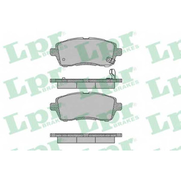 Колодки тормозные дисковые для DAIHATSU MATERIA(M4#) / FORD FIESTA / MAZDA 2(DE) <b>LPR 05P1464 / 24284</b>