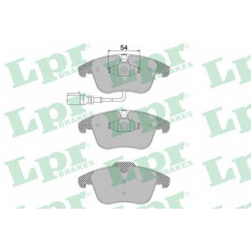 Колодки тормозные дисковые для AUDI Q3(8U) / VW SHARAN(7N1,7N2), TIGUAN(5N#) <b>LPR 05P1392 / 24333</b>