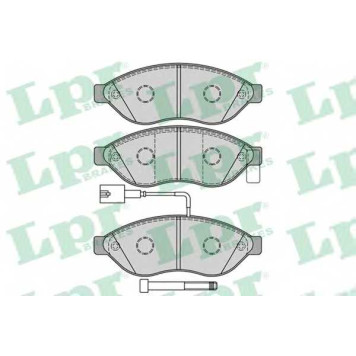 Колодки тормозные дисковые для CITROEN JUMPER / FIAT DUCATO(250,290) / PEUGEOT BOXER <b>LPR 05P1287 / 24468</b>