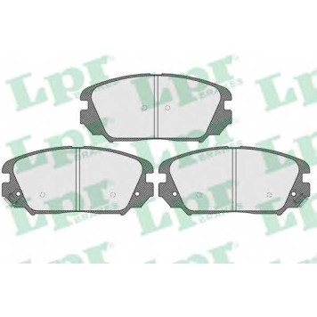 Колодки тормозные дисковые для HONDA CIVIC(FA,FD) / HYUNDAI GRANDEUR(TG), SONATA(EF,NF,YF) / KIA OPIRUS(GH) <b>LPR 05P1599 / 24619</b>