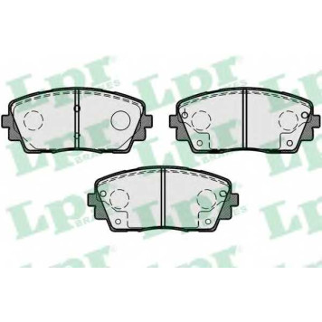 Колодки тормозные дисковые для KIA PICANTO(TA) <b>LPR 05P1726 / 25365</b>