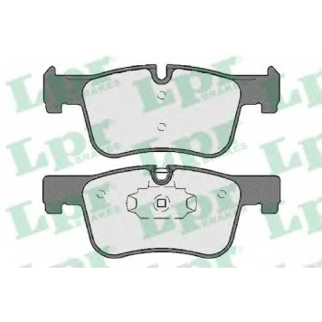 Колодки тормозные дисковые для BMW 1(F20,F21), 3(F30,F31,F34,F35,F80) <b>LPR 05P1739 / 25506</b>
