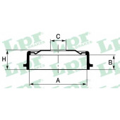 Тормозной барабан LPR S70138 / 7D0138