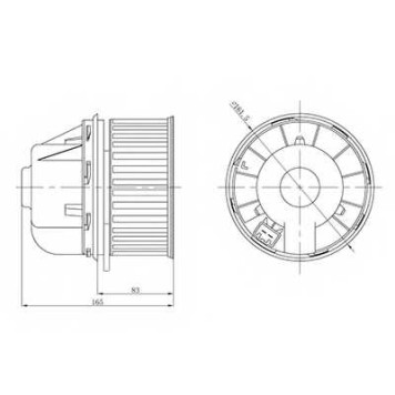 Вентилятор салона LUZAR LFh 1076