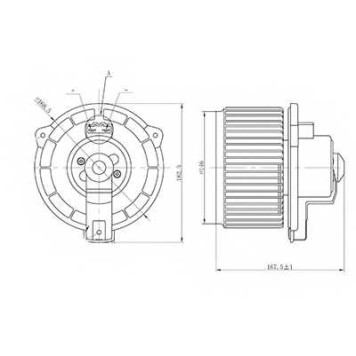 Вентилятор салона LUZAR LFh 1950