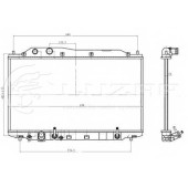 Радиатор охлаждения двигателя LUZAR LRc 23RH