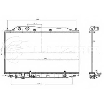 Радиатор охлаждения двигателя LUZAR LRc 23RH