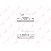 Щетка стеклоочистителя каркасная со спойлером LYNXauto 500LS