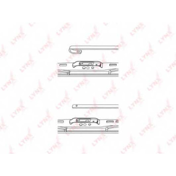 Щетка стеклоочистителя каркасная со спойлером LYNXauto 530LS