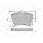 Колодки тормозные дисковые задний для AUDI A3, A4, A6, TT / SKODA OCTAVIA, SUPERB, YETI / VW CADDY, CC, EOS, GOLF, JETTA, PASSAT, SCIROCCO, TOURAN <b>LYNXauto BD-1204</b>