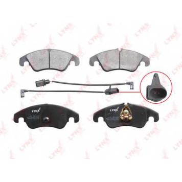 Колодки тормозные дисковые передний для AUDI A4(8K2,8K5,8KH,B8), A5(8F7,8T3,8TA), Q5(8R) <b>LYNXauto BD-1219</b>-1