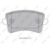 Колодки тормозные дисковые задний для AUDI A4(8K2,8K5,8KH,B8), A5(8F7,8T3,8TA), Q5(8R) <b>LYNXauto BD-1223</b>