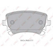 Колодки тормозные дисковые задний для AUDI A4, A6, A8 / VW MULTIVAN, TRANSPORTER <b>LYNXauto BD-1224</b>