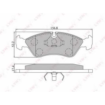 Колодки тормозные дисковые передний для CHEVROLET LANOS / DAEWOO ARANOS, CIELO, ESPERO, LANOS, NEXIA / OPEL ASTRA, KADETT, OMEGA, VECTRA <b>LYNXauto BD-1402</b>