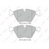 Колодки тормозные дисковые передний для BMW 3(E90,E91,E92,E93), 5(E60,E61), X1(E84), Z4(E89) <b>LYNXauto BD-1414</b>