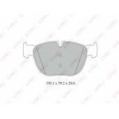 Колодки тормозные дисковые передний для BMW X5(E70), X6(E71,E72) <b>LYNXauto BD-1418</b>