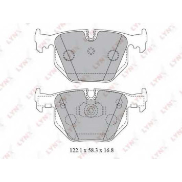 Колодки тормозные дисковые задний для BMW 7(E65,E66,E67) <b>LYNXauto BD-1426</b>
