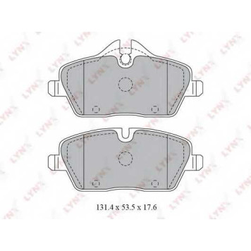 Колодки тормозные дисковые передний для BMW 1(E81,E82,E87,E88) <b>LYNXauto BD-1429</b>