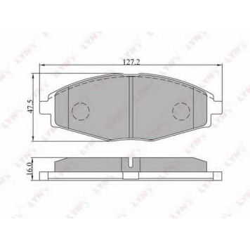 Колодки тормозные дисковые передний для CHERY QQ3 / CHEVROLET MATIZ(M200,M250), SPARK / DAEWOO LANOS(KLAT), MATIZ(KLYA) <b>LYNXauto BD-1801</b>