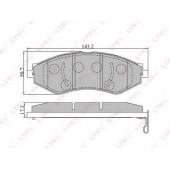 Колодки тормозные дисковые передний для DAEWOO LACETTI, LANOS(KLAT), NUBIRA(KLAJ) <b>LYNXauto BD-1805</b>