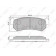 Колодки тормозные дисковые задний для CHEVROLET AVEO(T250,T255), LACETTI(J200), NUBIRA, OPTRA(1J#) / DAEWOO LACETTI(J200,KLAN), NUBIRA(KLAJ,KLAN) <b>LYNXauto BD-1807</b>