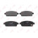 Колодки тормозные дисковые задний для CHEVROLET CRUZE(J300,J305,J308), ORLANDO(J309) / OPEL ASTRA GTC J, ASTRA, ZAFIRA(P12) <b>LYNXauto BD-1811</b>