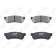 Колодки тормозные дисковые задний для CHEVROLET LACETTI(J200), NUBIRA, OPTRA(1J#) / DAEWOO LACETTI(KLAN), NUBIRA(KLAN) <b>LYNXauto BD-1814</b>