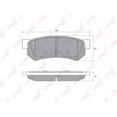 Колодки тормозные дисковые задний для CHEVROLET LACETTI(J200), NUBIRA, OPTRA(1J#) / DAEWOO LACETTI(KLAN), NUBIRA(KLAN) <b>LYNXauto BD-1814</b>