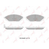 Колодки тормозные дисковые передний для CHEVROLET SPARK(M300) <b>LYNXauto BD-1815</b>